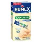 HUMEX sirop sachets doses toux grasse 5% sans sucre 15 sachets 